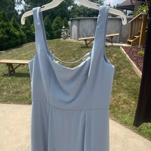 David’s Bridal Long Square Neck Tank Dress